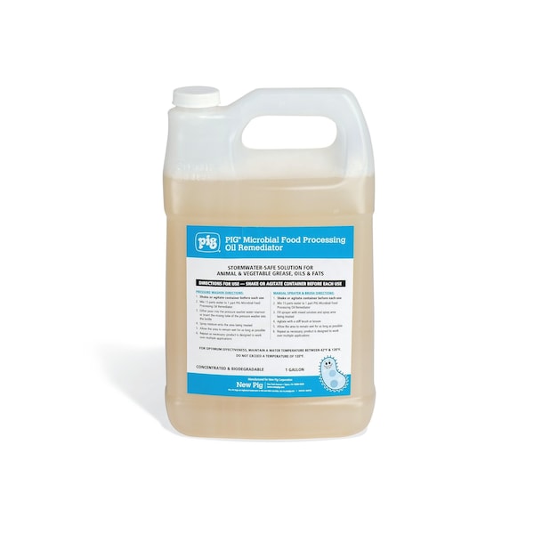 Pig Microbial Food Processing Oil Remediator, Remediator, 1 gal. Container CLN940 - main